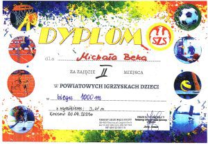 Dyplom- Powiatowe Igrzyska Dzieci